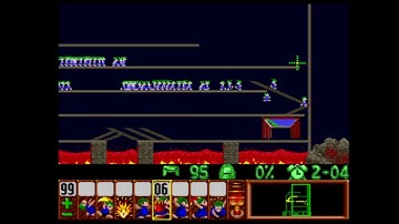 SNES Lemmings Taxing level 23