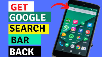 How To Get Google Search Bar Back On Home Screen ( on android 2021)