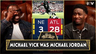 michael vick was michael jordan and the falcons conspiracy theory, losing 28-3  - desi banks reacts