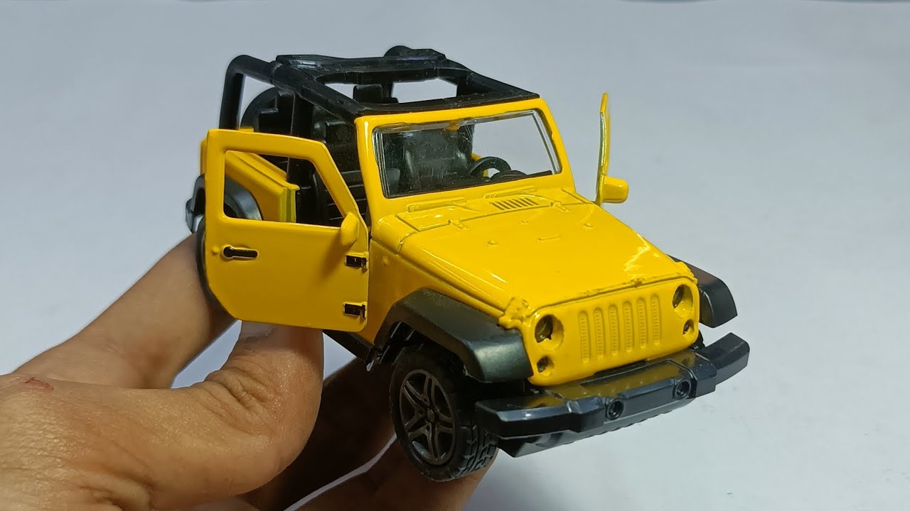 cool yellow model car | diecast metal car unboxing testing 