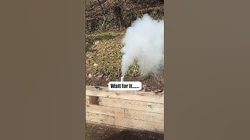 Rocket engine lights on FIRE🔥#shorts  #science #experiment #fire #easy #diy