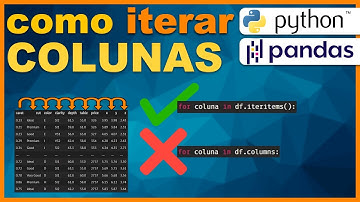 Como ITERAR colunas de um dataframe - PANDAS Python