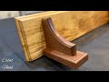 A decorative wall shelf in mahogany and cherry wood / Woodworking Diy / Dekoratif duvar rafı