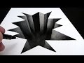 How to Draw a Hole in Paper: 3D Narrated Trick Art