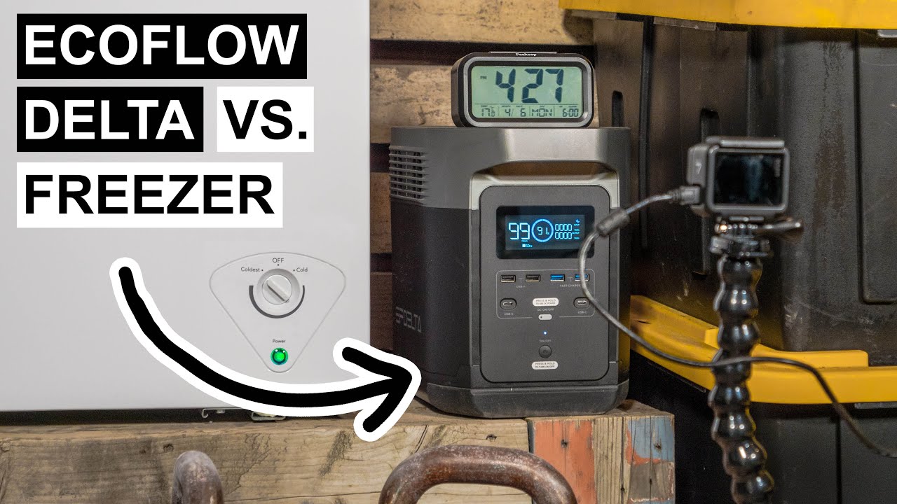 EcoFlow Delta 1300 Power Supply vs. 7-Cubic Foot Chest Freezer