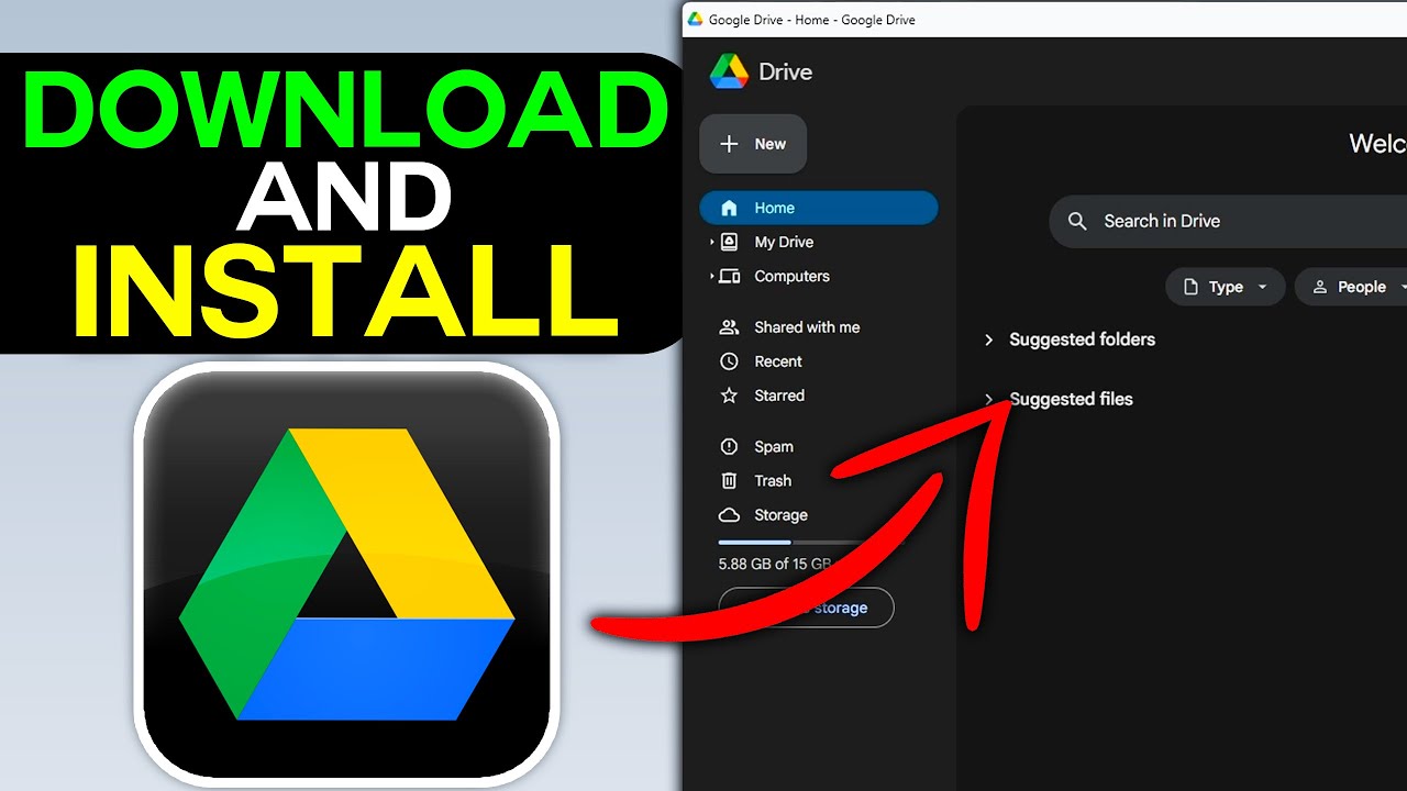How to Download & Install Google Drive App on Laptop & PC - YouTube