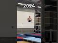 2024 VS 2025 - insane difference!🔥🤯#gymnast #gymnastics #tumbler #flips #flip #salto #tumbling