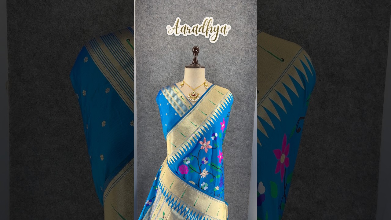 Janhvi Kapoor–Inspired Kanchivaram Paithani Silk Saree