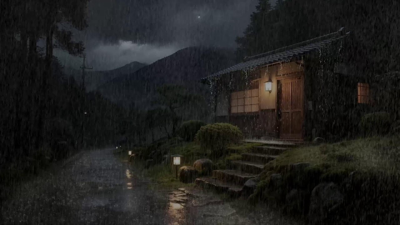 Notte di Pioggia 🌙 Suoni Naturali per Calmare i Pensieri e Ritrovare la ...