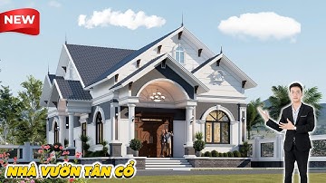 NHÀ VƯỜN TÂN CỔ KẾT HỢP MÁI NHẬT MÀU SANG TRỌNG THI CÔNG TRỌN GỌI TẠI HÀ TĨNH | MH04338