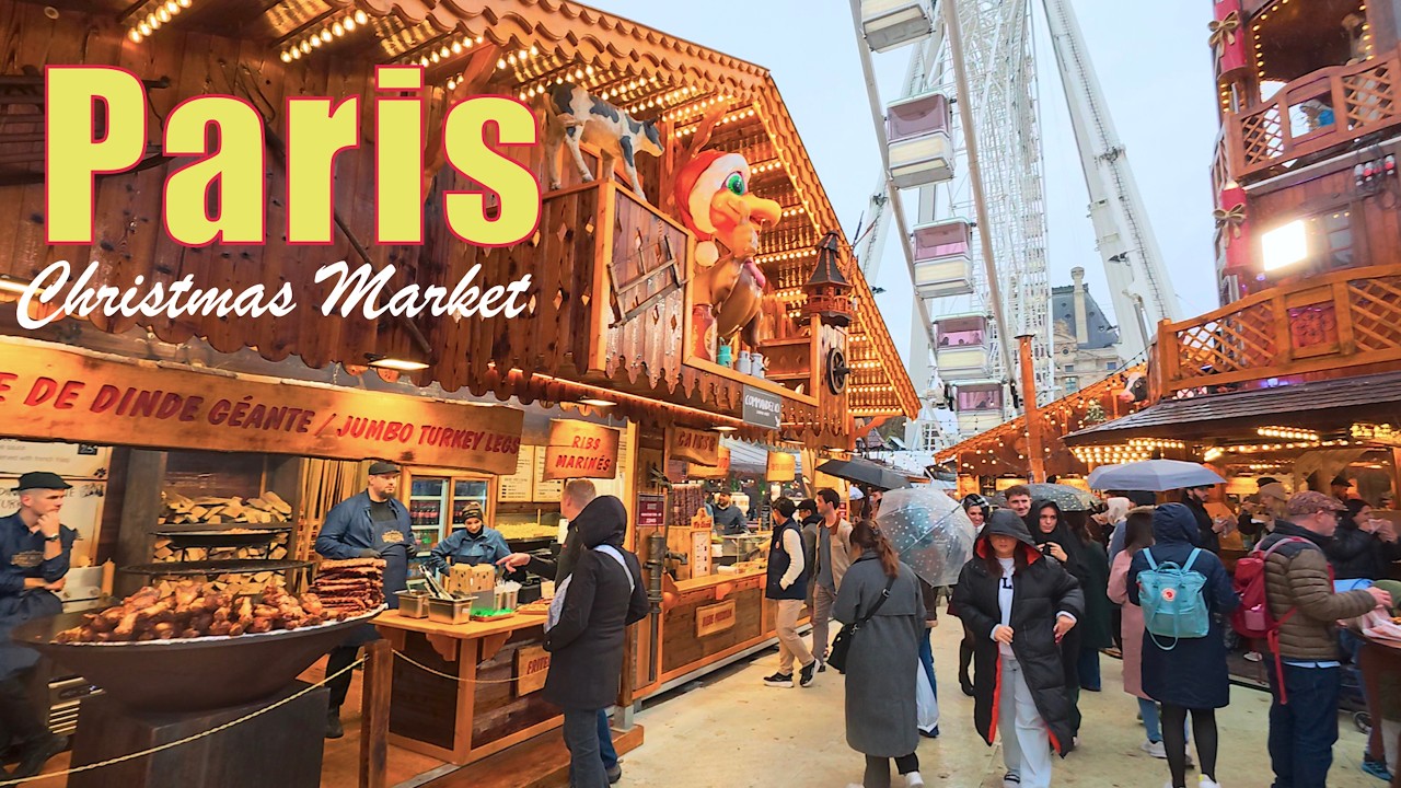 Paris, France 🎄🇫🇷 - Paris Christmas Market 2025 ⎮ Paris Christmas Walk ⎮ Paris 4K HDR