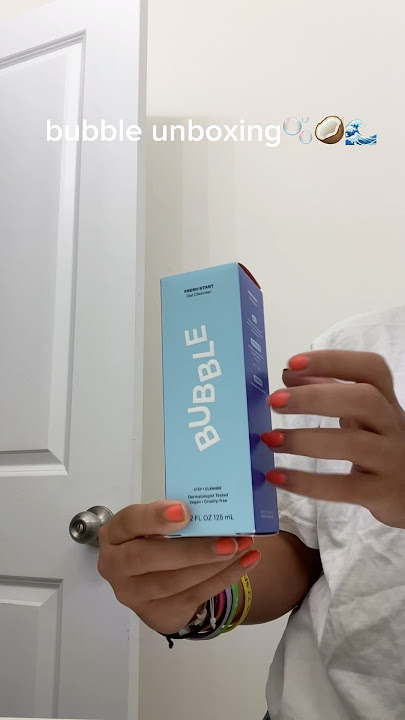 bubble unboxing #bubbleskincare 🌊🥥🏝️