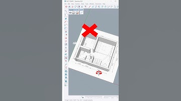 SketchUp Tutorial: The fastest and easiest way to turn a 2D plan into 3D!✨ #sketchup #nicetower #art