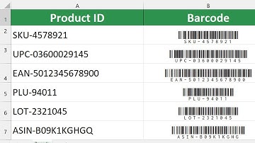 How to Create Barcodes in Excel
