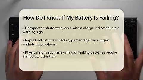 How Do I Know If My Battery Is Failing? - Talking Tech Trends