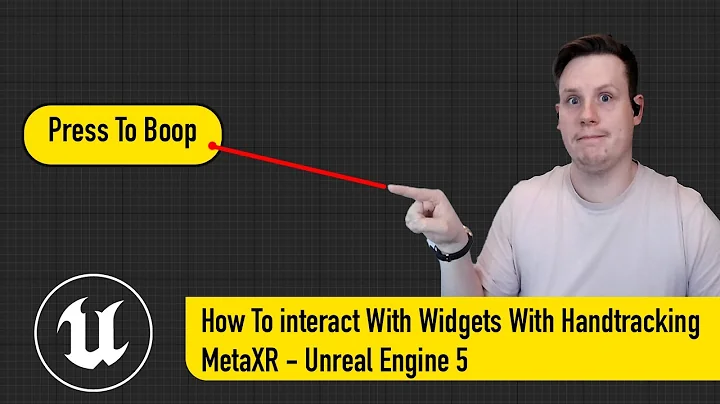 Meta XR Hand Tracking Part 5 - How To Interact With Widgets With Handtracking In UE5