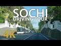 Driving Tour in Russia: From Sochi To Adler | 4K 60fps🎧Binaural 3D Sounds