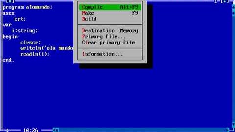 AULA 1 PROGRAMAÇÃO EM PASCAL