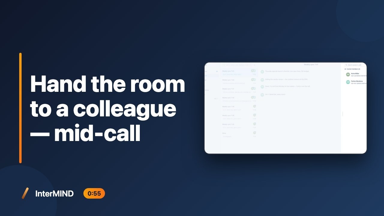 How to hand over a meeting or a channel to another host — even mid-call (2026)