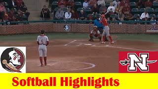 Nicholls vs #11 Florida State Softball Game 2 Highlights, Feb 24 2024