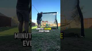 10 minutes after the kids go to bed. Backyard, a few swings, clear the head. #golf #golflife #dad