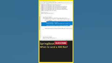Java SpringBoot (400 Response), SpringBoot Tutorial, spring boot tutorial, Spring Framework #shorts