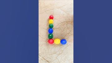 "L" Popping Water Colorful Balloons Reverse Video (ASMR) Satisfying