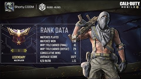 My first time hitting Legendary in Cod Mobile Ranked Multiplayer