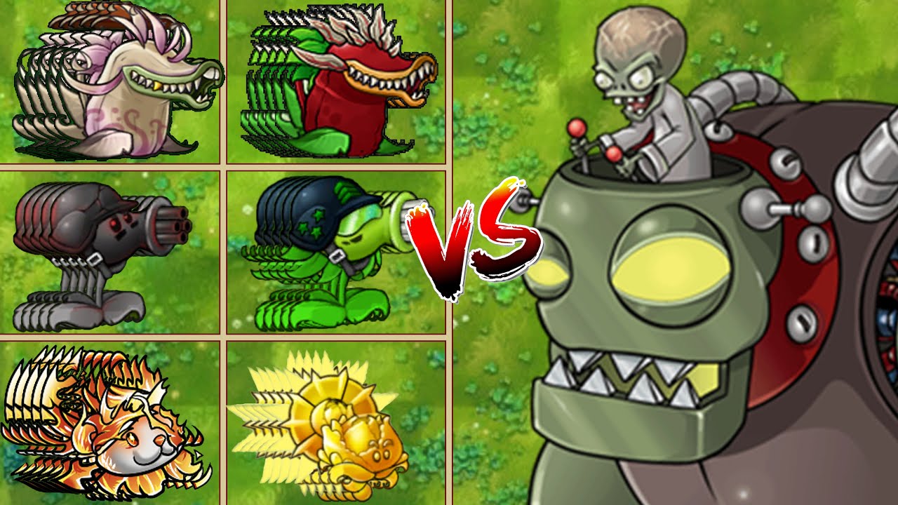 Pvz Fusion - Plant Teams Vs Doctor Zomboss - Who will win ? - YouTube