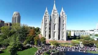 Temple Square Time Lapse, October 2014 Conference Weekend 4K