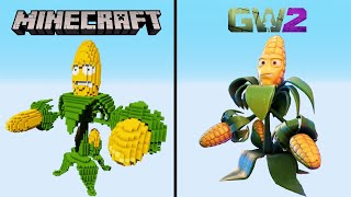 KERNEL CORN goes to Minecraft! (PvZ Garden Warfare vs minecraft)