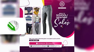 Back to school sales | Business Flyer | CorelDRAW