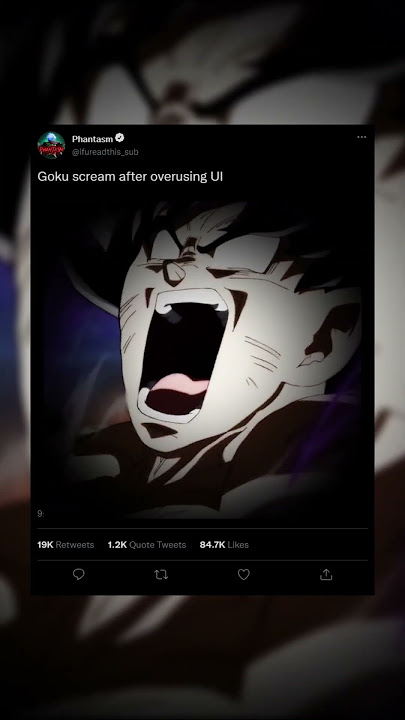 goku scream