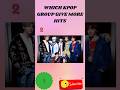 From BTS to BLACKPINK: Who Has the Most Hits in K-Pop? #quiz #challenge #bts #kpop #blink #shorts
