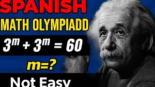 "Spanish Math Olympiad Puzzle | Can You Solve 3^m + 3^m = 60?"
