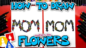 How To Draw MOM With Flowers - Mother's Day!