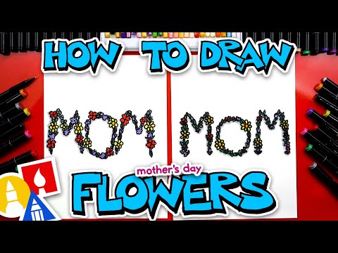 How To Draw MOM With Flowers - Mother's Day!