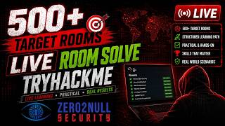 TryHackMe Live Room Solve | Road to 500+ Rooms | Ethical Hacking Live | From Beginner to Advanced 🔥