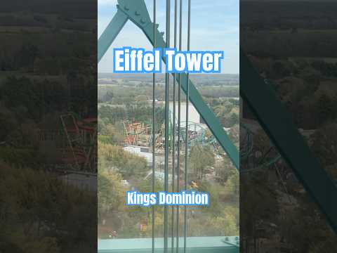 Up the Eiffel Tower #eiffeltower #kingsdominion #themepark #amusementpark #rollercoaster