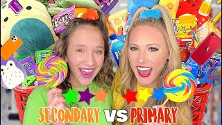 PRIMARY ❤️💛💙 VS SECONDARY 💚💜🧡COLOR SHOPPING CHALLENGE AT TARGET!