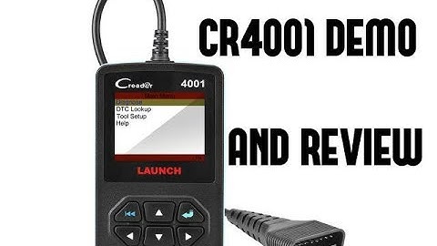 Launch - CReader CR4001 OBD Car Scanner Demo and Review
