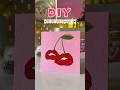 DIY Texture Art 🍒 | Easy Canvas Painting Idea #shorts  #viralshorts #tissuepaperart  #diy