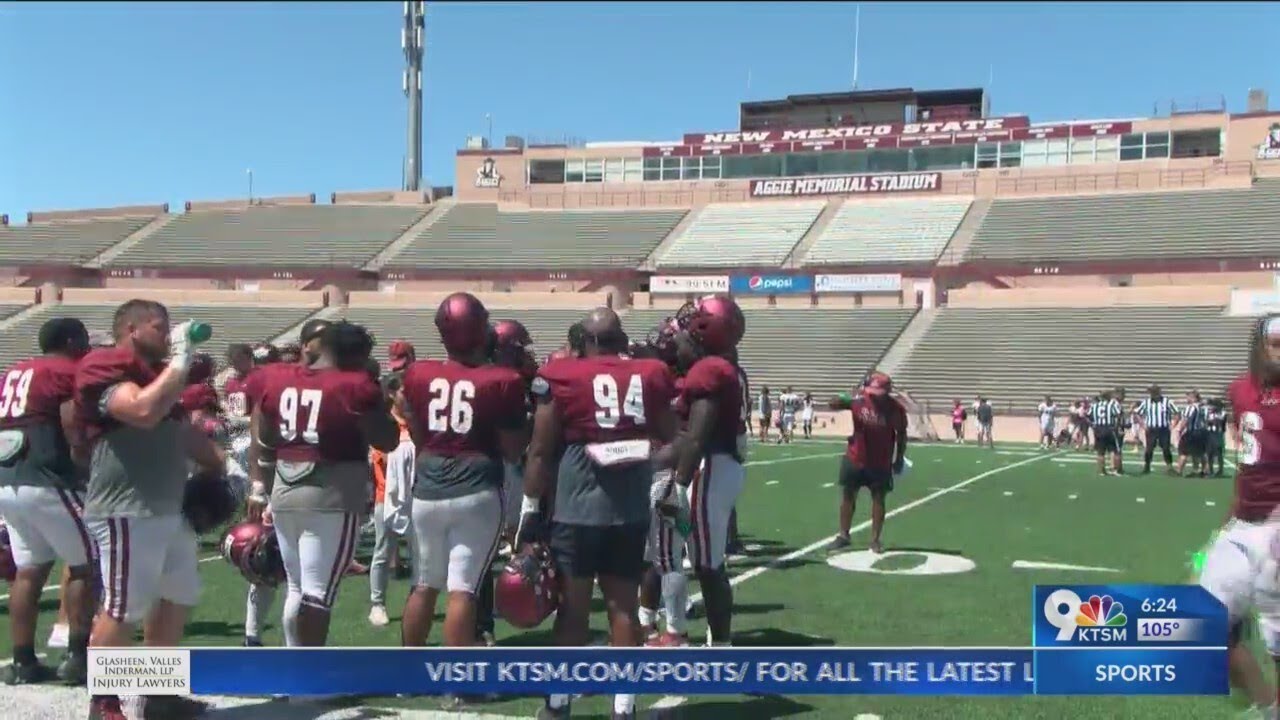 New Mexico State football completes second fall camp scrimmage KTSM 9