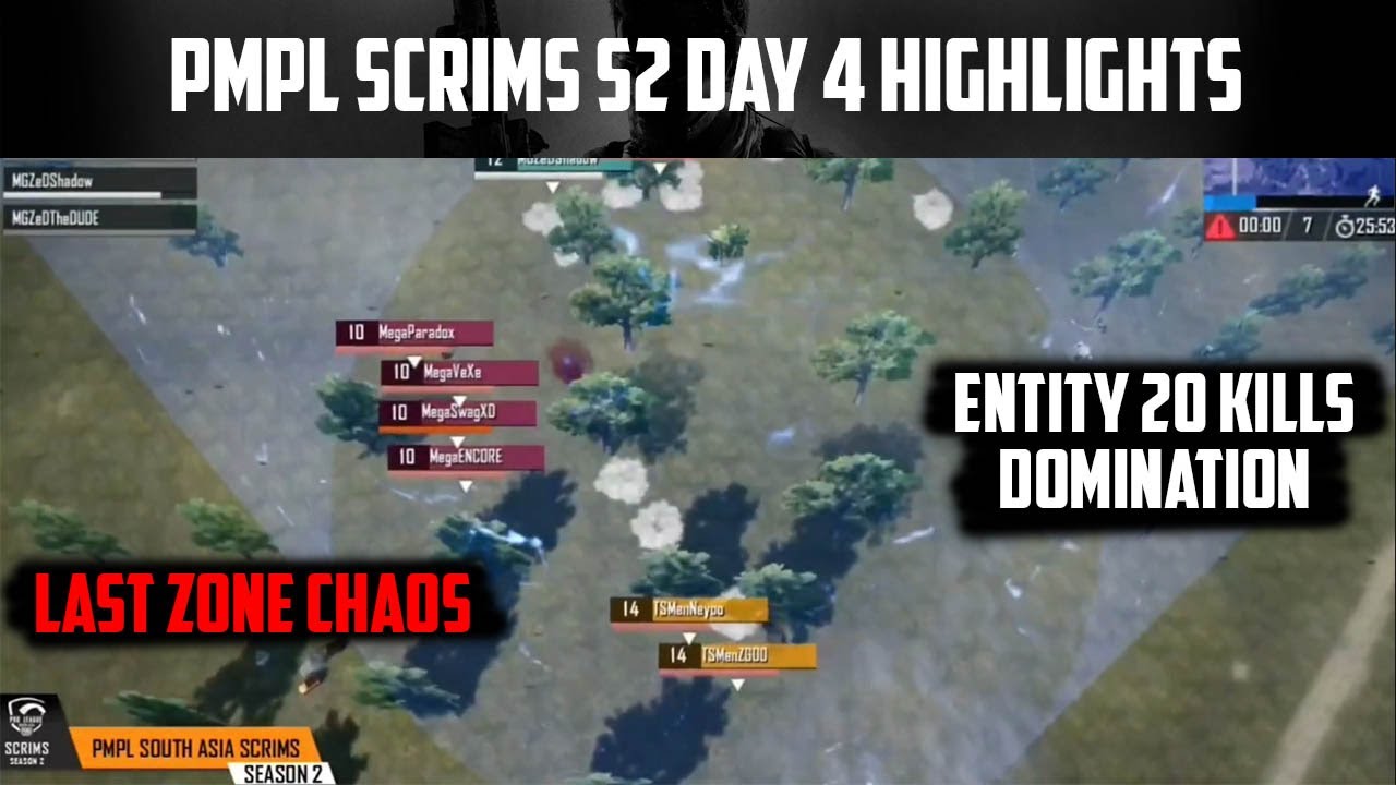 TSM Entity 20 Kills Domination + Chicken Dinner | PMPL Scrims S2 D4 Highlights