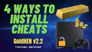 4 ways to install CHEATS for GoldHEN v2.2! | PS4 Jailbreak