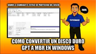 Cómo convertir un disco duro GPT a MBR en Windows
