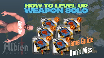 Albion Online - How to Level Up your Weapon Tree Solo