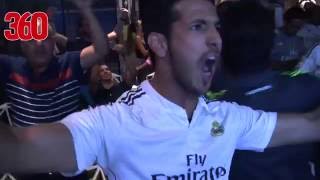 Real Madrid fans celebrate Champions League win at Real Madrid Cafe in Dubai