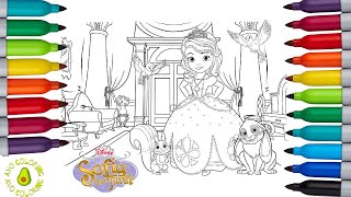 Disney Princess Sofia The First Coloring Book Page