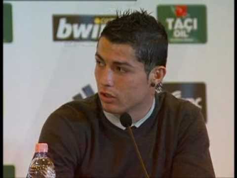 Cristiano Ronaldo,Kaka & Pellegrini press conferen...